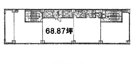 福田ビル5F 間取り図