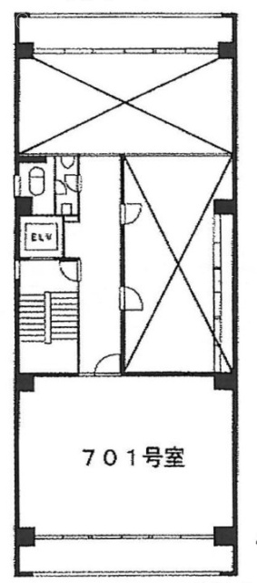 芝3丁目ビル701 間取り図