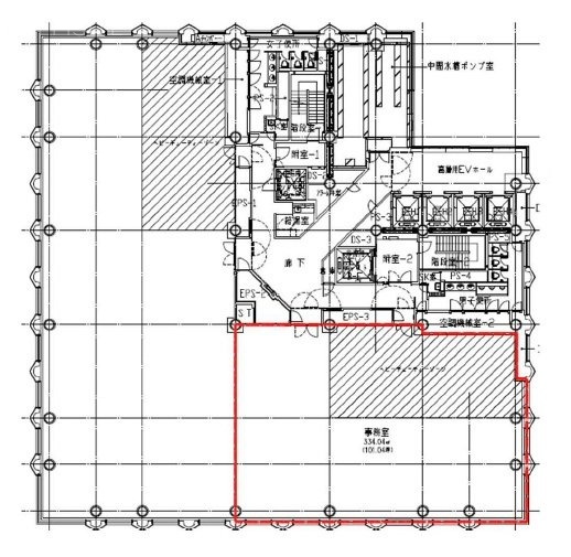 日土地西新宿ビル17F 間取り図