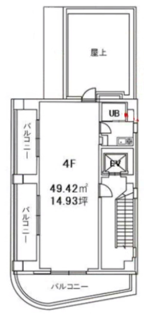 HOPEビル4F 間取り図
