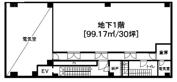 須賀ビルB1F 間取り図