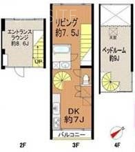 CーMA2元麻布205 間取り図