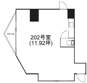 ライオンズマンション塩田駒込202 間取り図