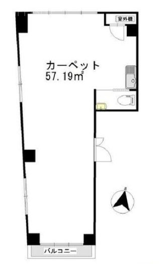 小林ビル5F 間取り図