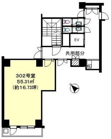 クレール五反田ビル302 間取り図