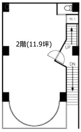 SHIBAビル2F 間取り図