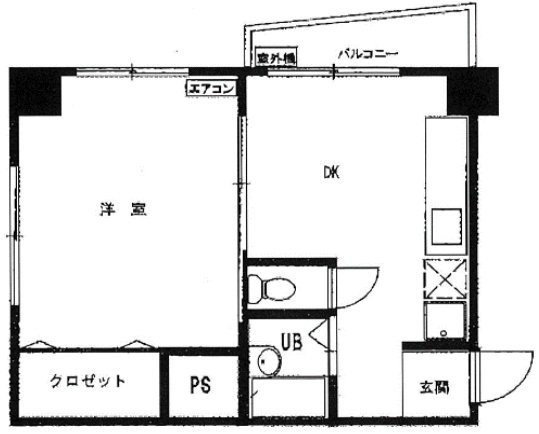 ハイツ笹塚704 間取り図