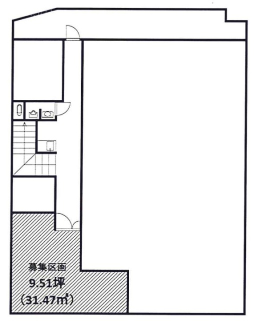 中信ビルB1F 間取り図