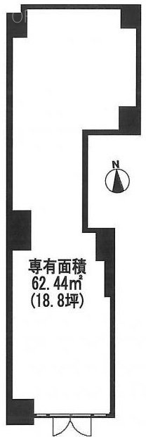メゾンボヌールビル1F 間取り図