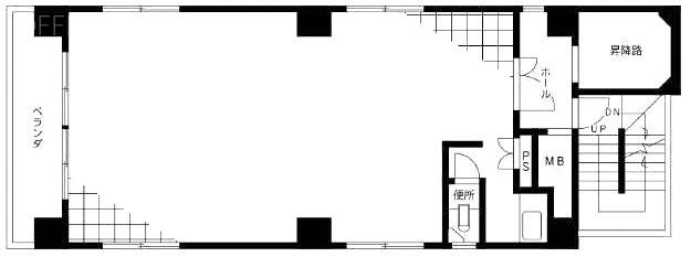 プラーズ北上野ビル2F 間取り図