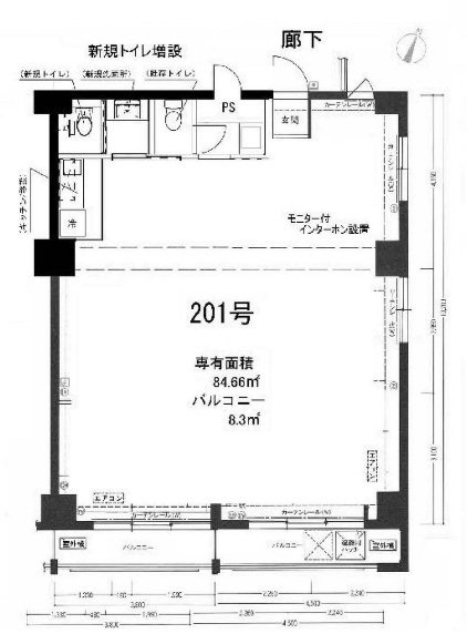 ダイアパレス二番町201 間取り図