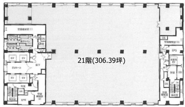 シーフォートスクエアセンタービル21F 間取り図