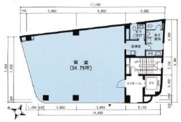 第二松岡ビル3F 間取り図