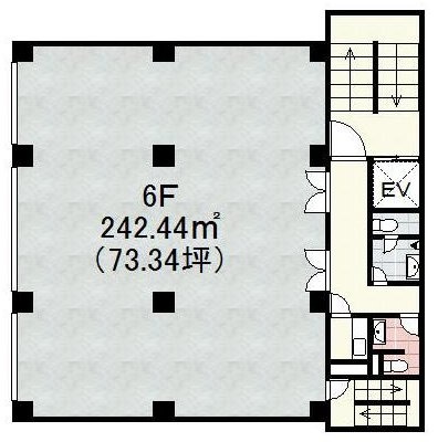 三鱗渋谷ビル6F 間取り図
