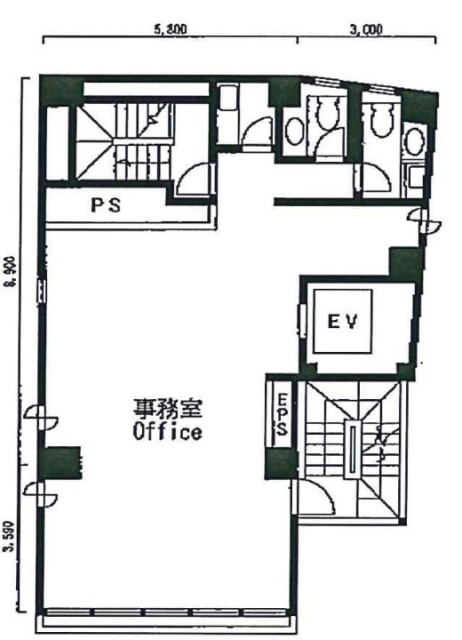 TJビル9F 間取り図