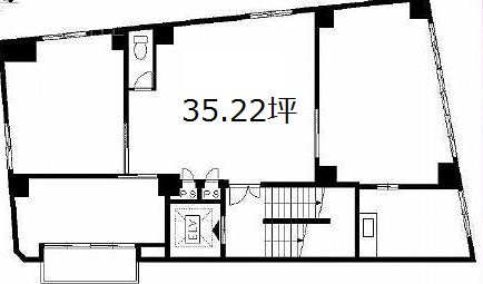 テイトビル猿若3F 間取り図