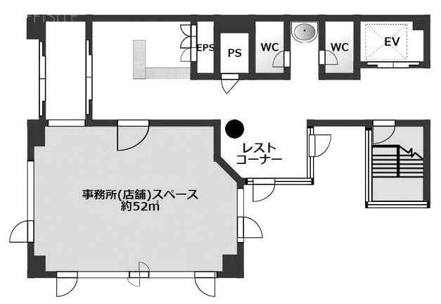 神楽坂テクノス1F 間取り図