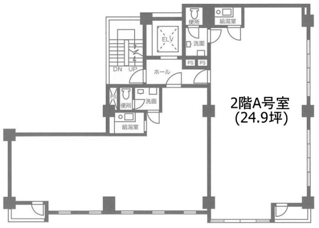 絹川ビルA 間取り図