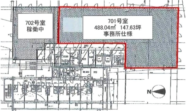 新宿タツミビル701 間取り図