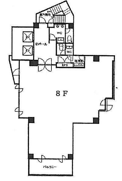本郷綱ビル8F 間取り図