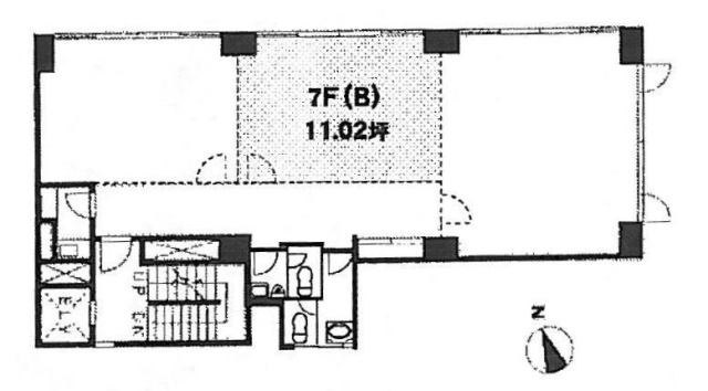 富田屋ビルB 間取り図