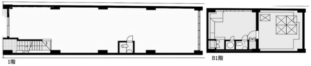 かつよしビルB1F～1F 間取り図
