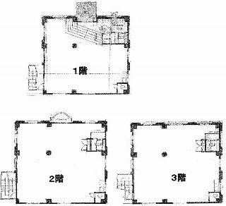 KAMIMURAHOUSE(カミムラハウス)ビル1F～3F 間取り図