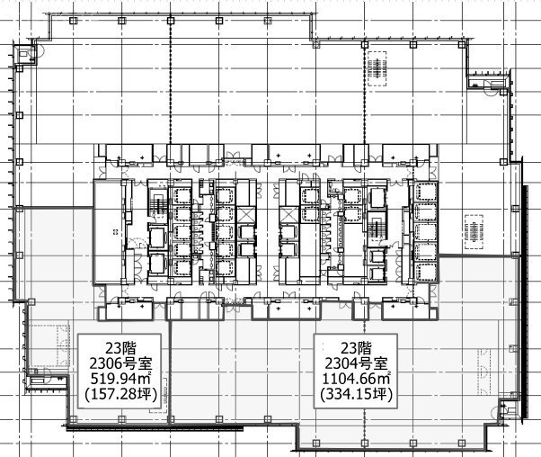 ミッドタウン・タワー2306 間取り図