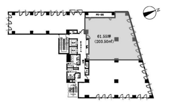 いちご東五反田(G-PLACE五反田)ビル3F 間取り図