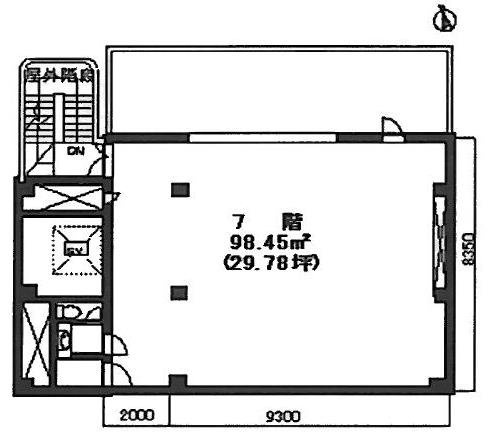マルイト新橋ビル7F 間取り図