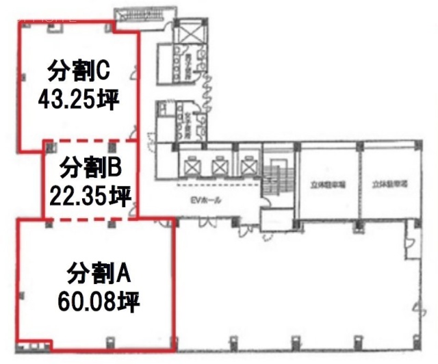 新横浜ファーストビル302AB 間取り図