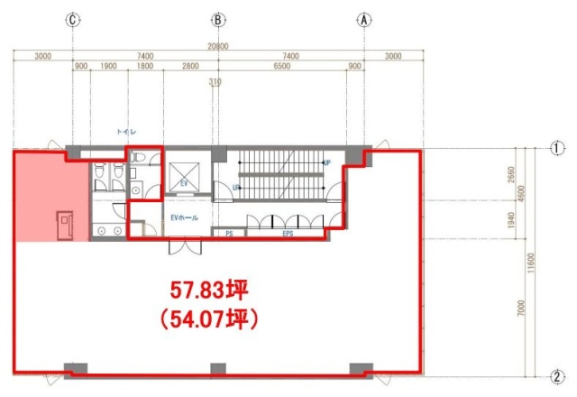 赤坂GHSビル6F 間取り図