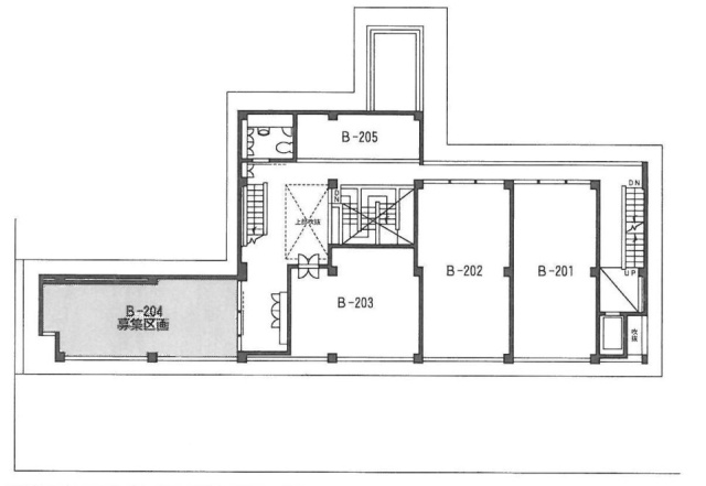 リガーレ日本橋人形町B棟ビル204 間取り図