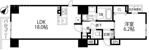 FRAMES AKASAKA601 間取り図