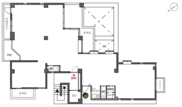 クレセントヒルズ3F 間取り図