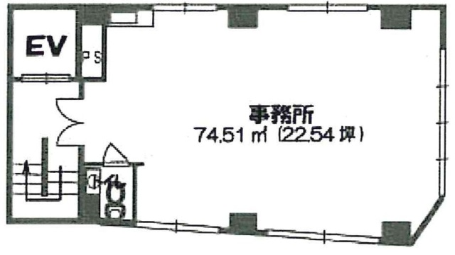 安部第2ビル3F 間取り図