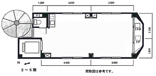 並木ビル3F 間取り図