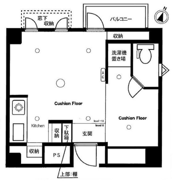 メゾンアザブディックス602 間取り図