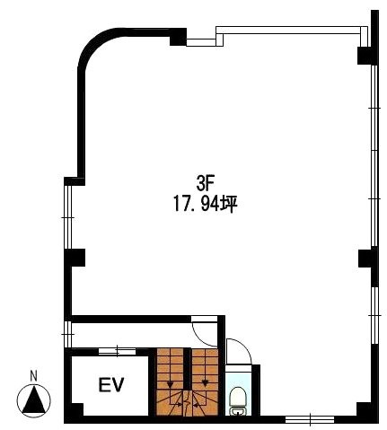 風月ビル3F 間取り図