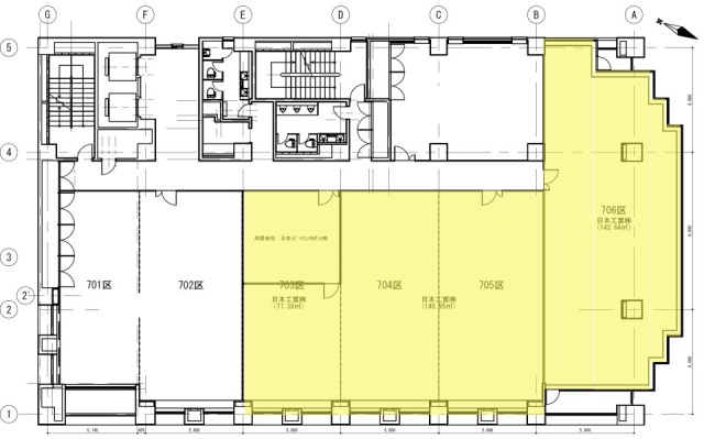 定禅寺通スクエアビル7F 間取り図