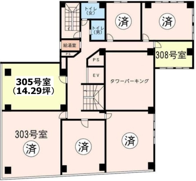 大同ビル305 間取り図