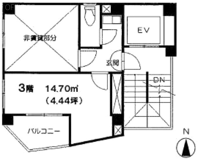 カノープス新宿ビル3F 間取り図