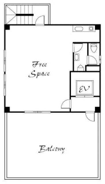 菊地ビル4F 間取り図