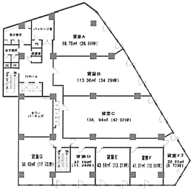 甲南アセット千葉中央ビルF2 間取り図