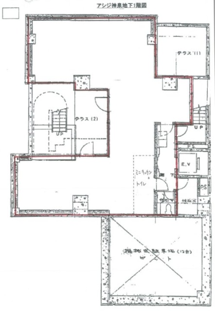 アシジ神泉ビルB1F 間取り図