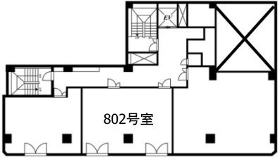 南幸折目ビル802 間取り図