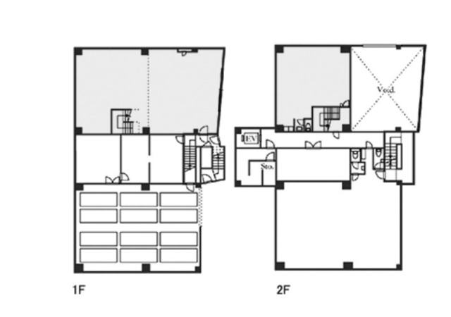 カーサブランカビル1F～2F 間取り図