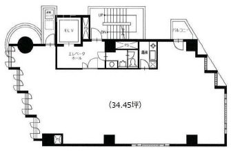 竹岡ビル4F 間取り図