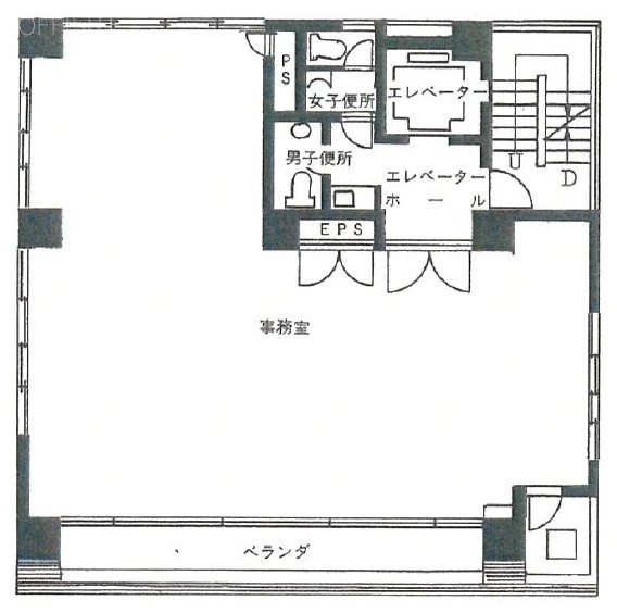 KI御苑前ビル4F 間取り図