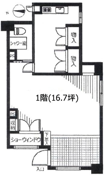 シティライブ池ノ上1F 間取り図